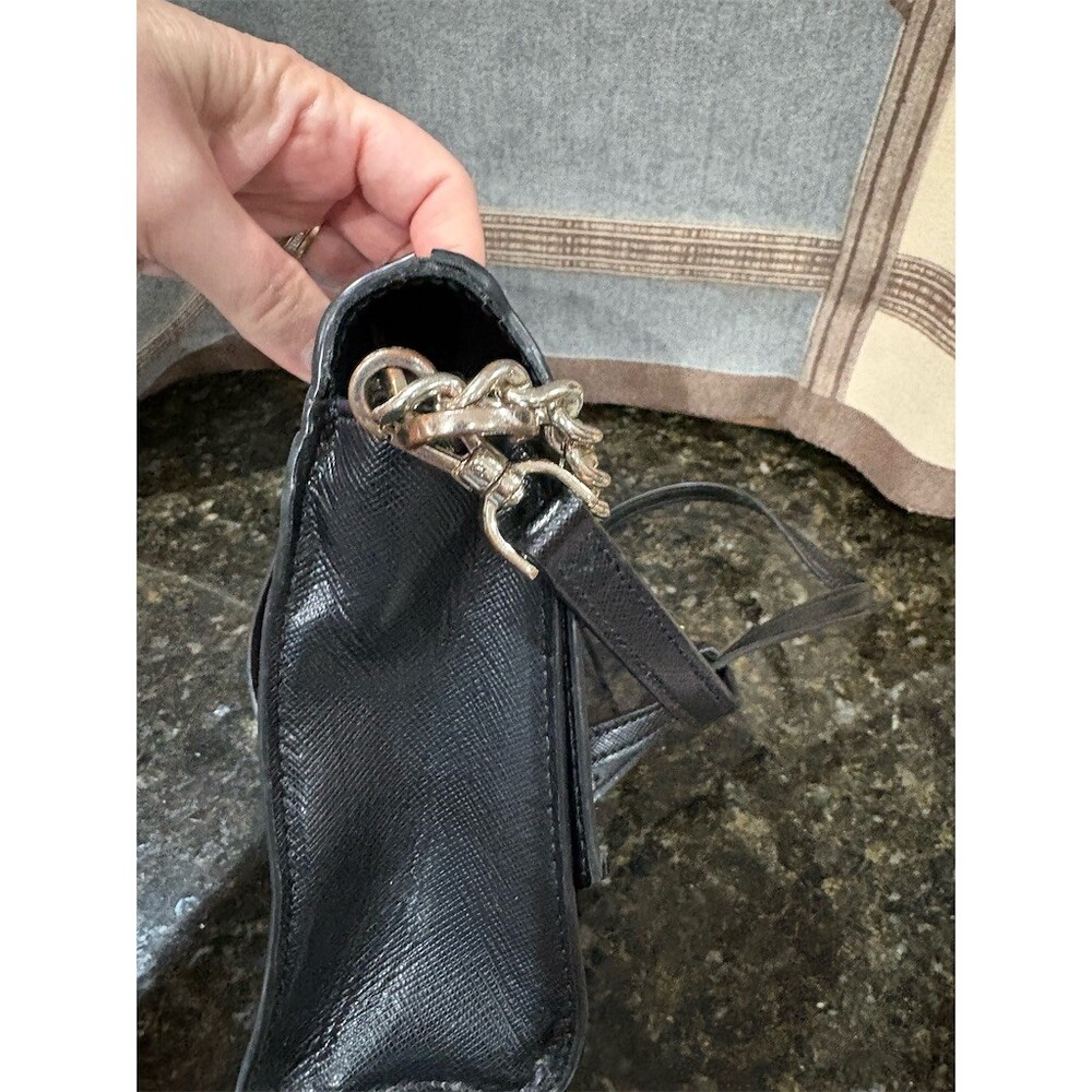 Kate Spade New York Crossbody Bag Womens Small Black Flap Chain Strap 9x7 - Picture 8 of 11
